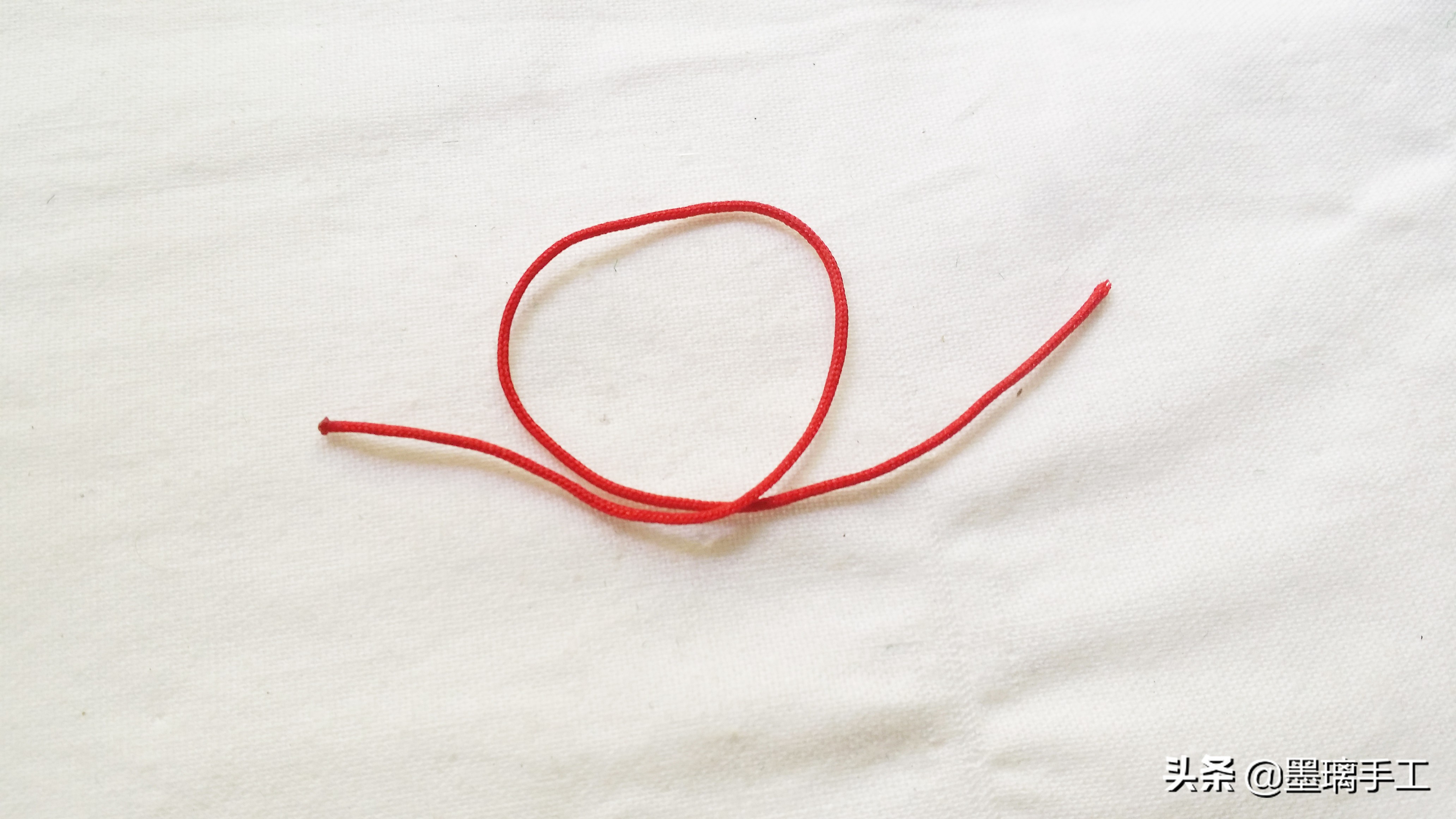 红绳四叶草耳钉编织,蝴蝶结耳钉手工编织