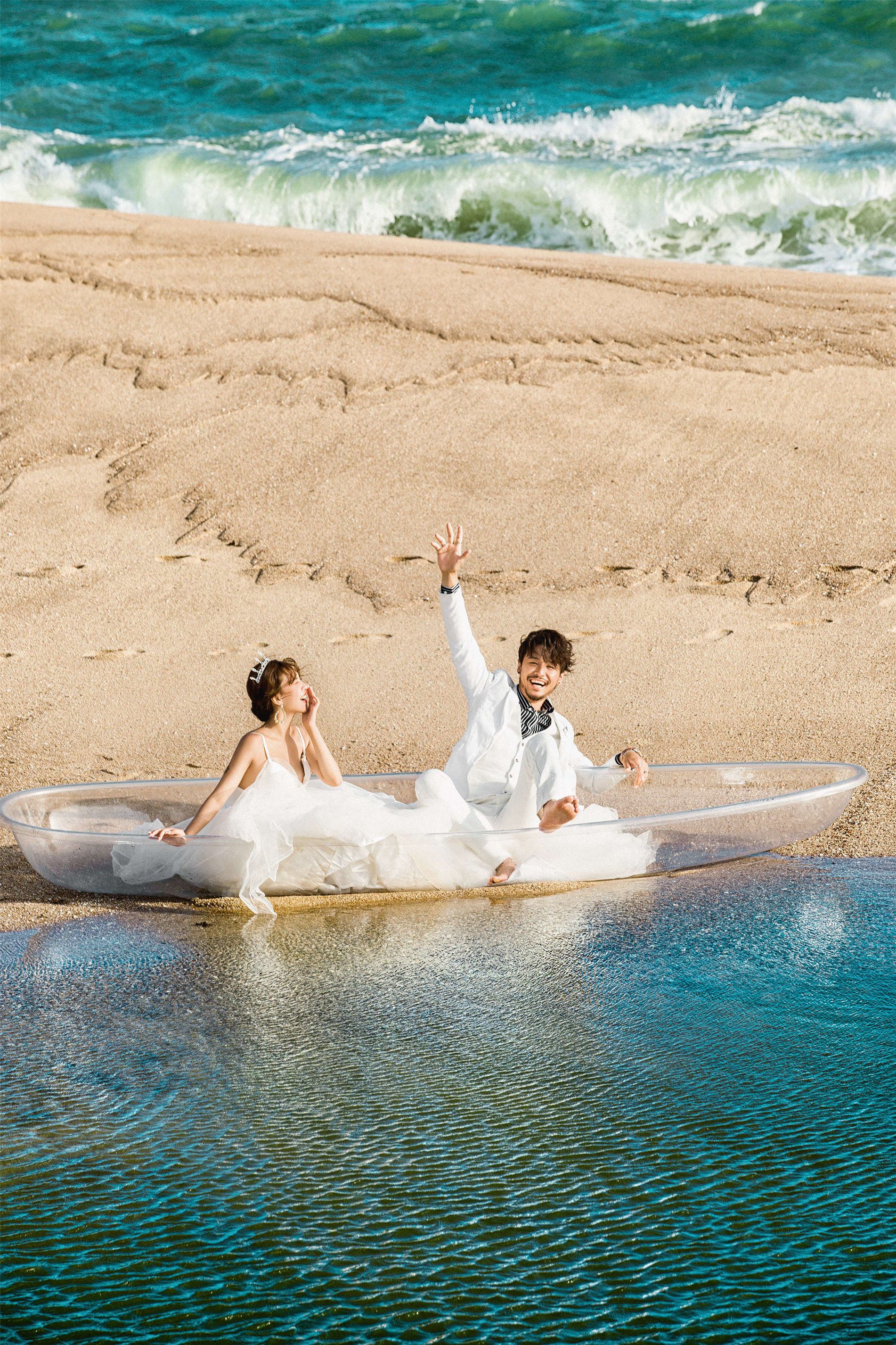三亚海景婚纱照,三亚海景旅行婚纱照