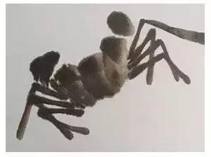 浓墨画螃蟹,浓墨淡点绘画作品欣赏