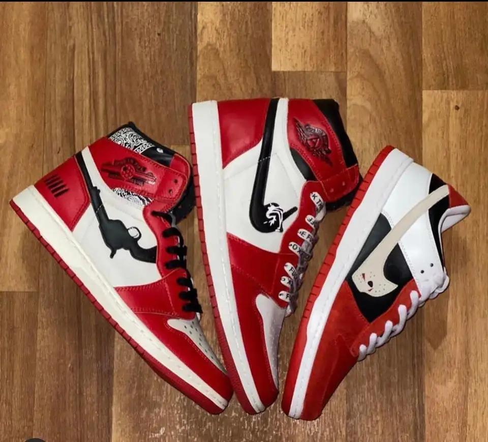 一双假的aj1影子灰多少钱,一双假耐克成本多少钱