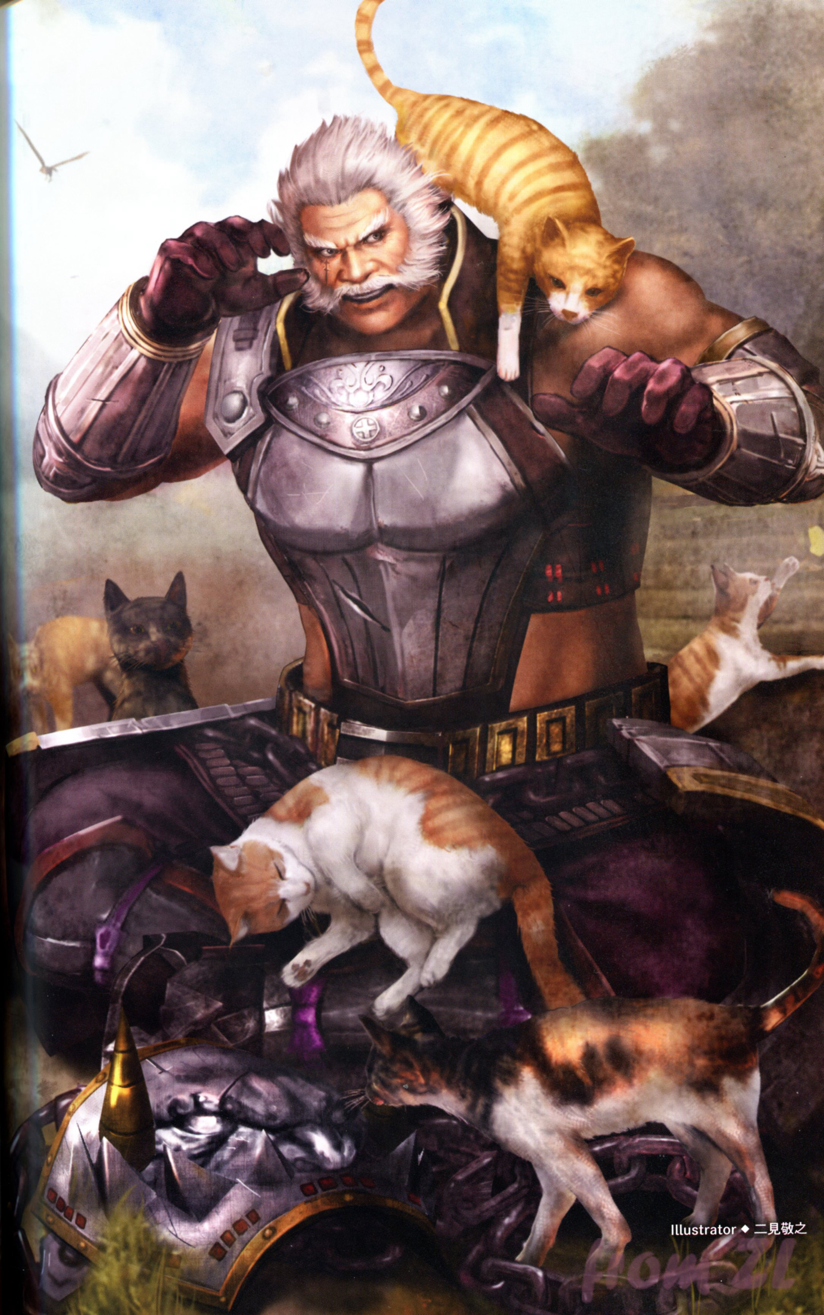 战国无双4设定角色原画集，神无双极意55名武将CG插画壁纸欣赏