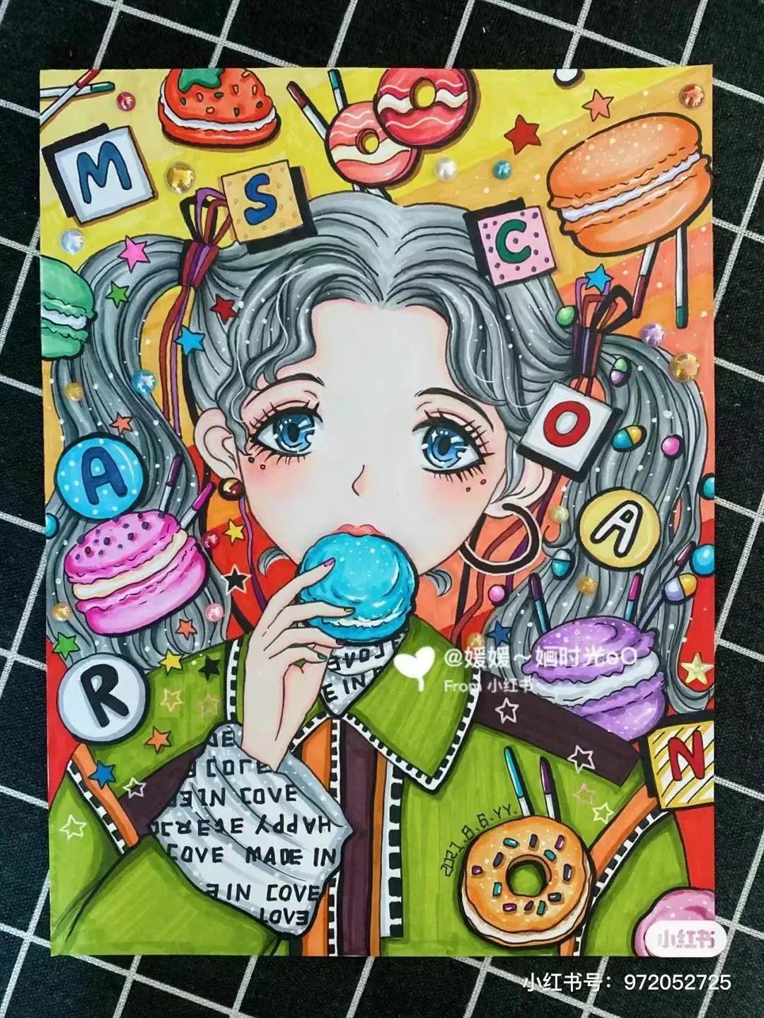 黑白线描画装饰画很简单,创意黑白线描装饰画100幅教程