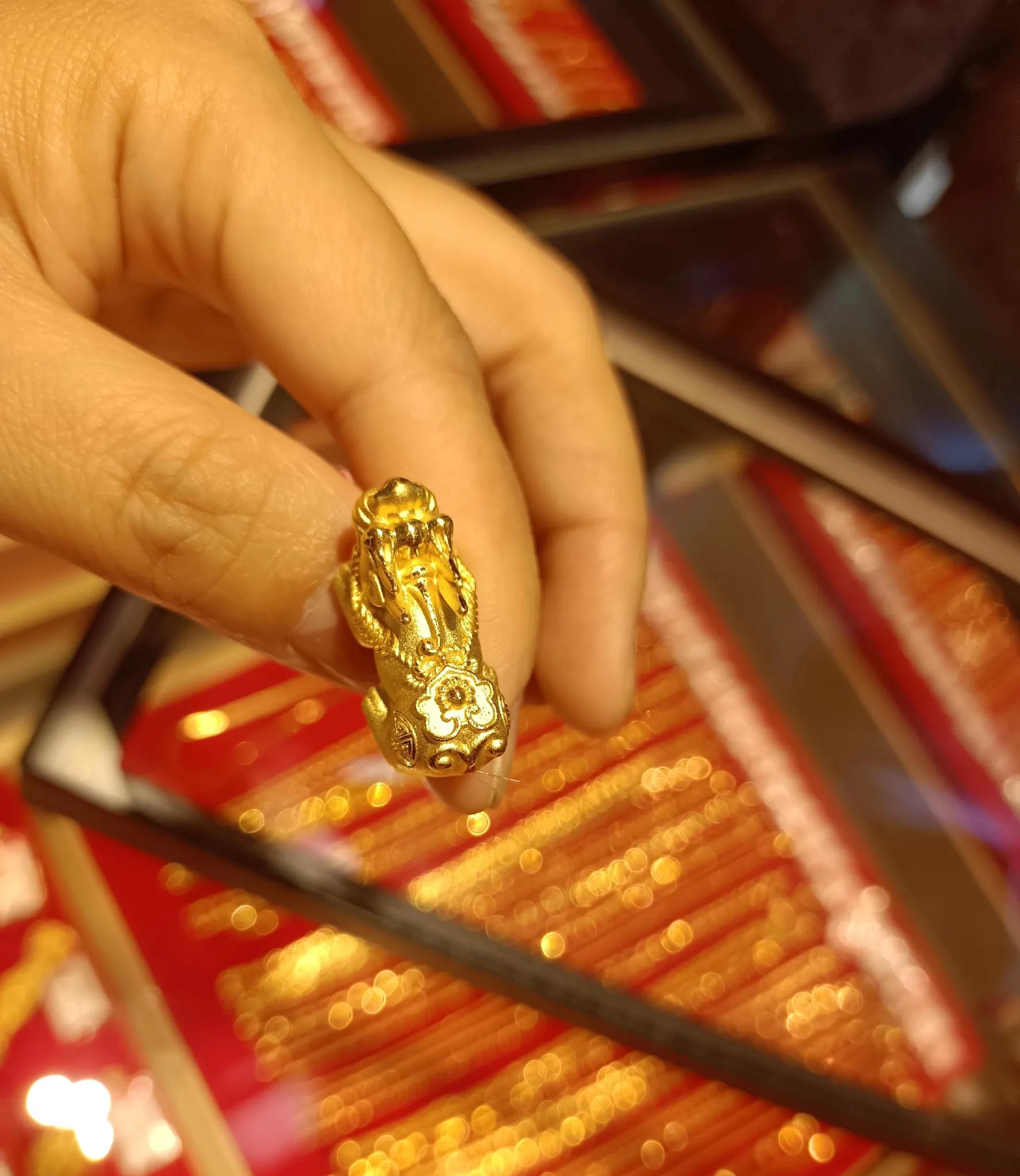 老庙黄金貔貅买一送一,金店貔貅推荐