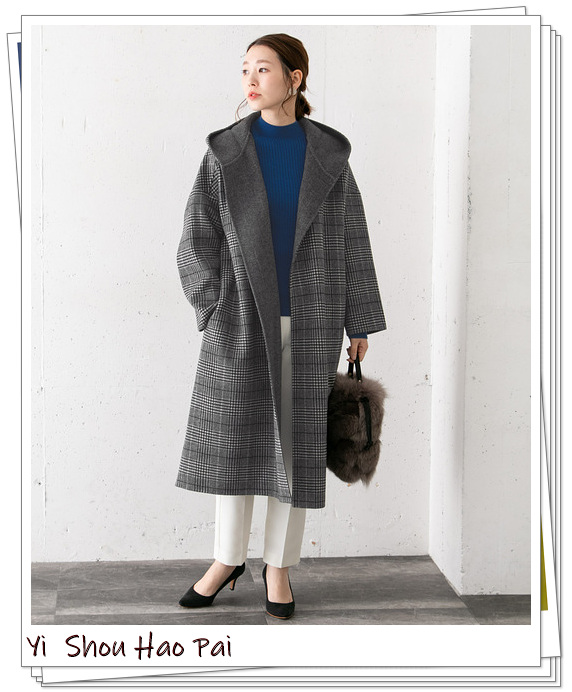 长款格子大衣配什么内搭最好看,没领的格子大衣配什么内搭