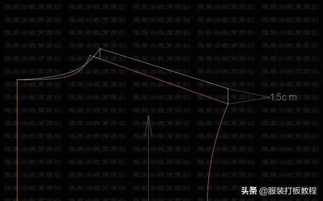 大海服装落肩袖卫衣裁剪图,100码幼童落肩袖卫衣裁剪方法