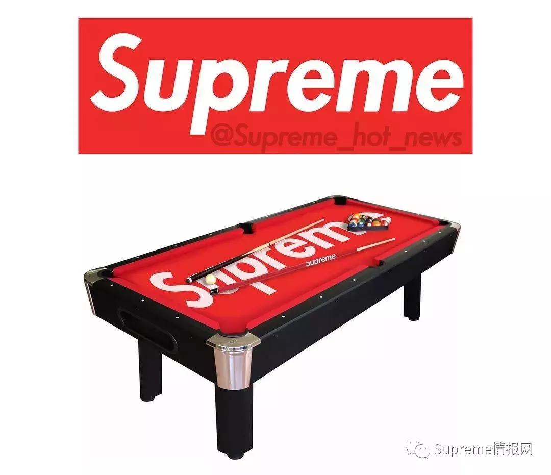 Supreme下一个天价配件,难道是联名“台球桌”或者“麻将桌”?