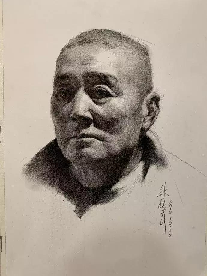 央美状元朱传奇素描,央美朱传奇