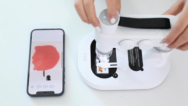 暑假孩子玩手机不如打篮球吧,儿童显微镜放大蚂蚁120倍