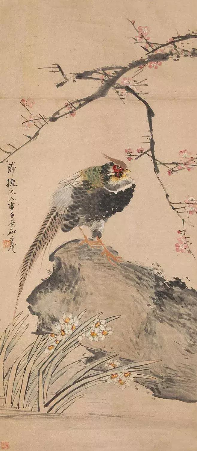潘天寿100幅花鸟画欣赏,潘天寿花鸟画简史