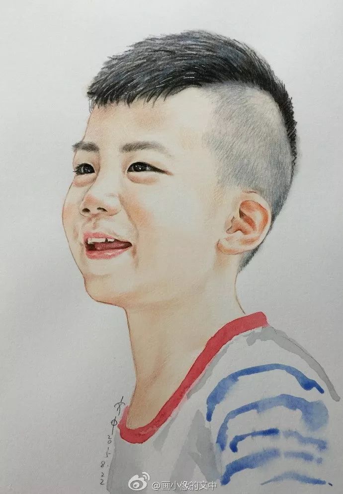 比起打印画,美院毕业的他,笔下这种彩铅水彩画才好看哭了~