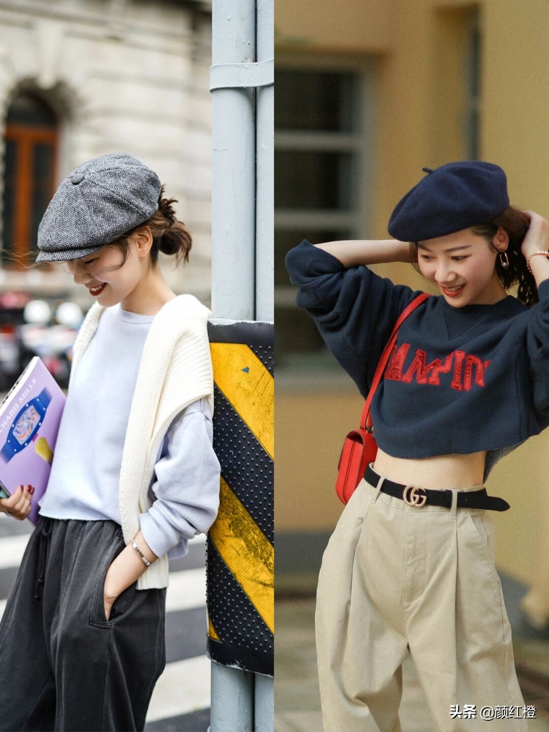 冬天卫衣这样穿既年轻又漂亮,卫衣是秋天里必不可少的穿搭