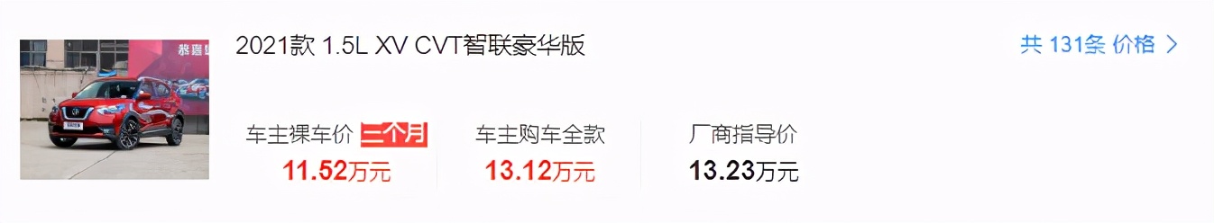 本田xrv和日产劲客哪个更省油,2020款劲客半年车可以买多少钱