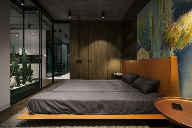 卧室和客厅隔断可以用玻璃吗,半墙半玻璃客厅卧室玻璃隔断