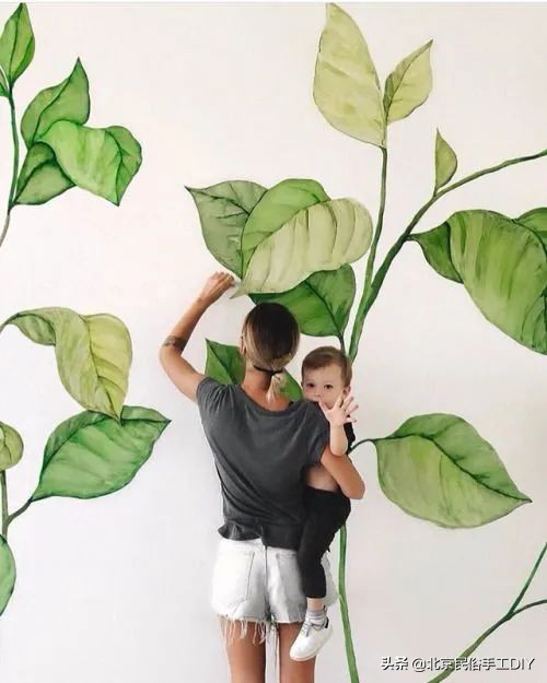 好看好画的墙绘,适合自己动手画墙绘的图片