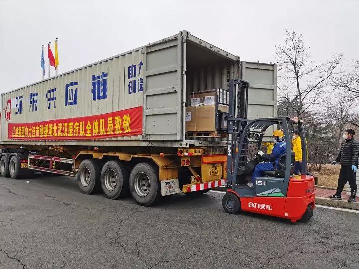 不缺“秋裤”！大连直达武汉，物资补给没问题