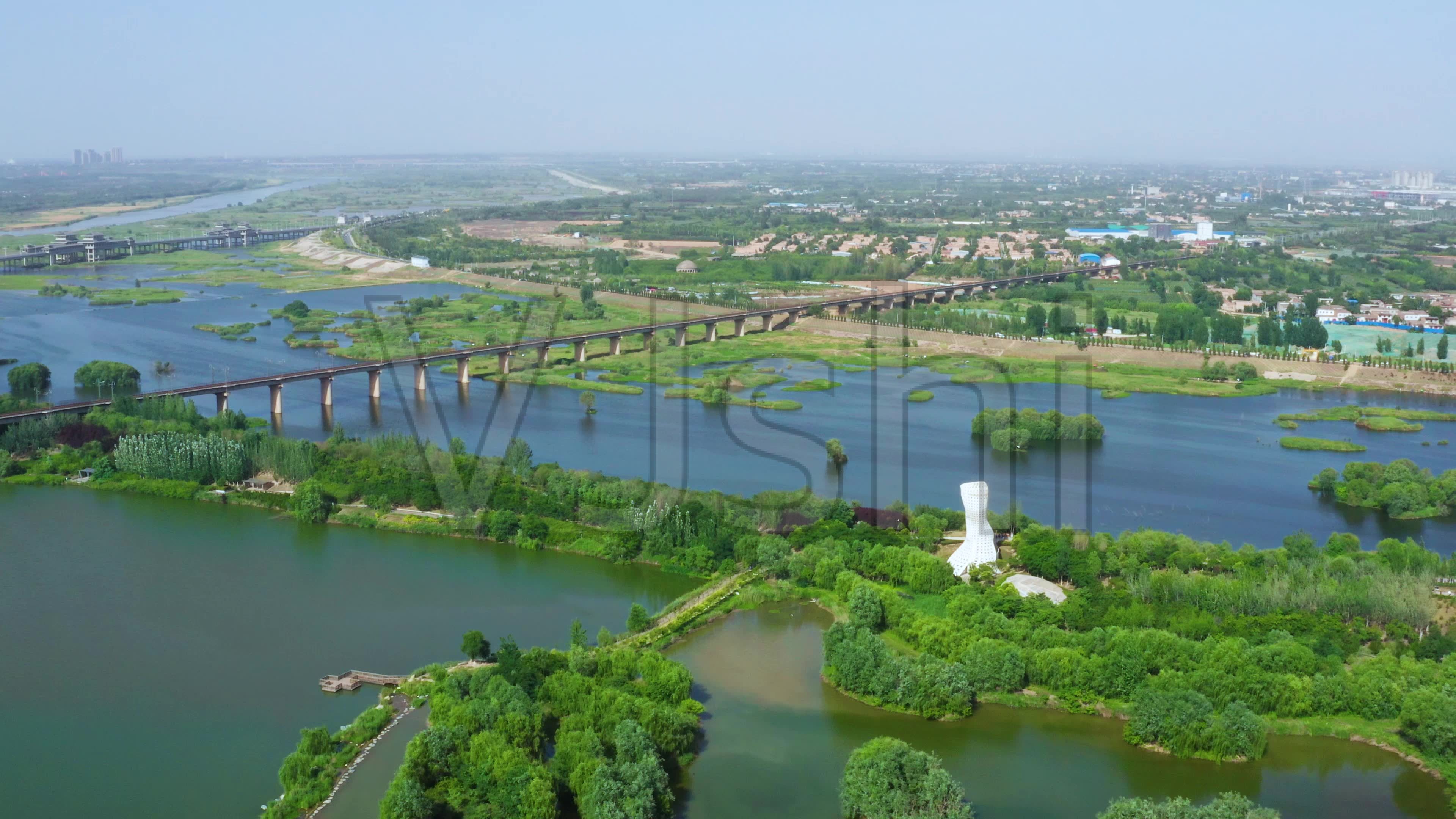 老侯看天下,西安浐灞国家湿地公园近期航拍