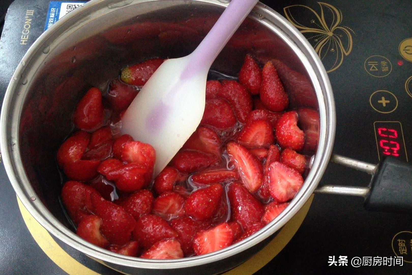 又好吃又简单的草莓酱,酸酸甜甜的草莓酱味道超赞的