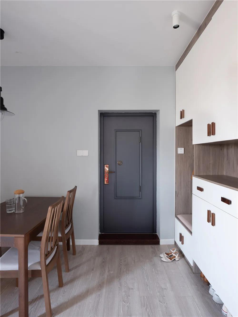 玄关设计50款实用的玄关鞋柜设计,入户玄关鞋柜L型玄关一体设计