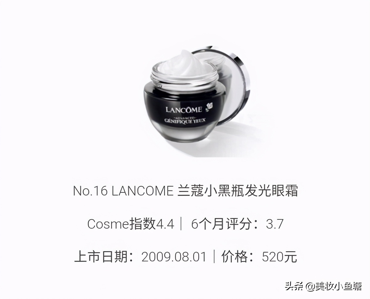 10款最好用的眼霜推荐,20以内眼霜推荐