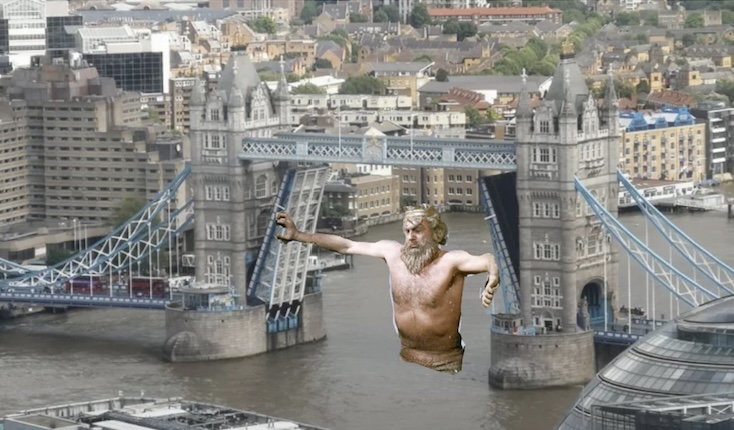 伦敦塔桥被卡住,伦敦塔桥被卡在空中