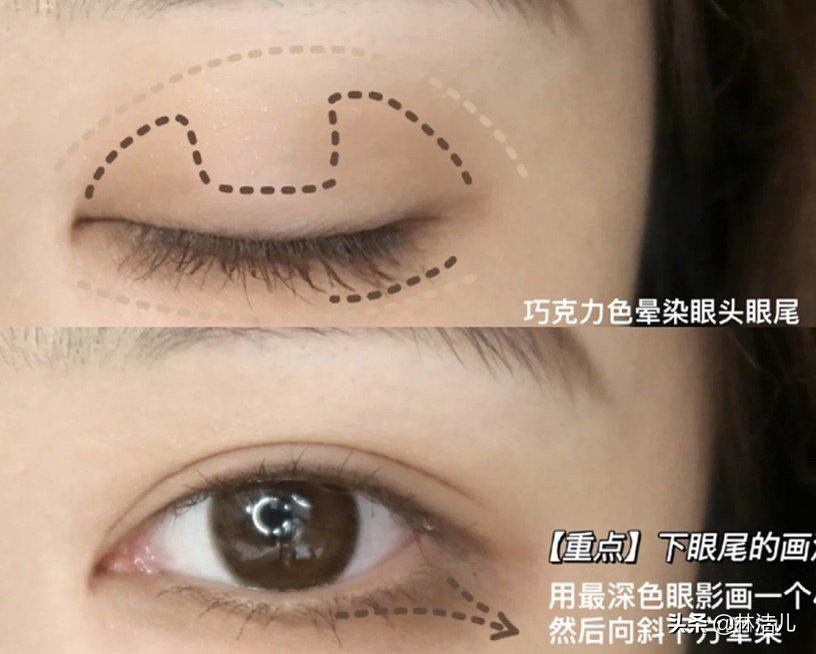 单色眼影能放大双眼？森绘梨佳的显嫩“日杂妆”，白鹿徐璐都在画