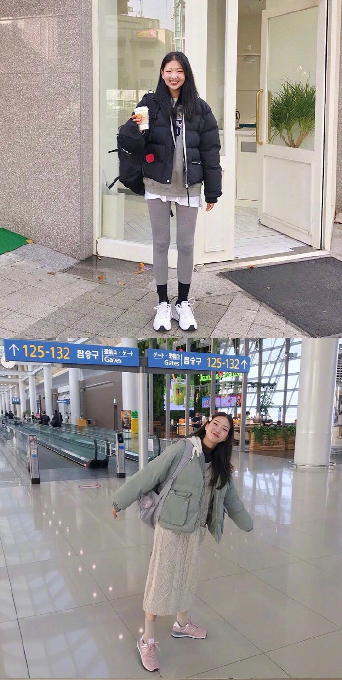 冬季穿搭高级感韩系棉服,韩国棉服