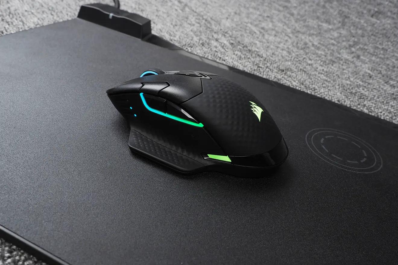 美商海盗船铁手无线鼠标测评,海盗船darkcoreprose灯失灵