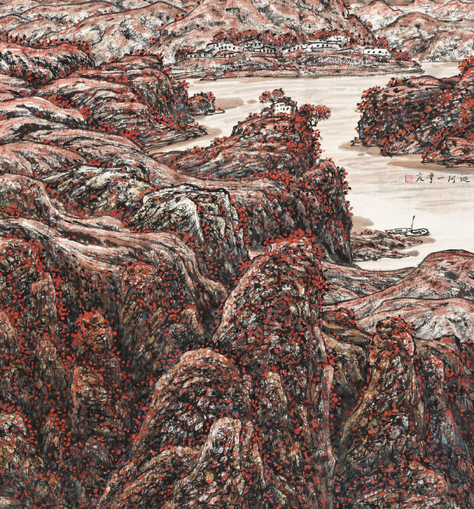 青年艺术家张荣国山水画作品欣赏,张三友的画价格