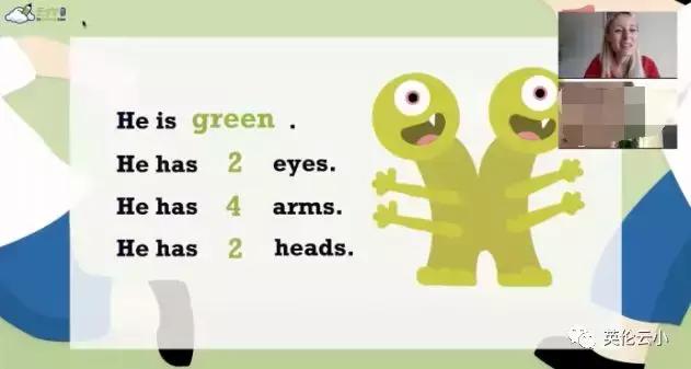 英伦云小学课程实录-认识你自己《Mybody》