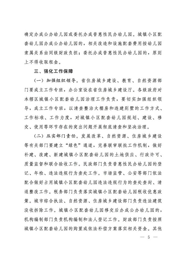小区配套幼儿园专项治理法律规定,河南省配套小区幼儿园建设标准