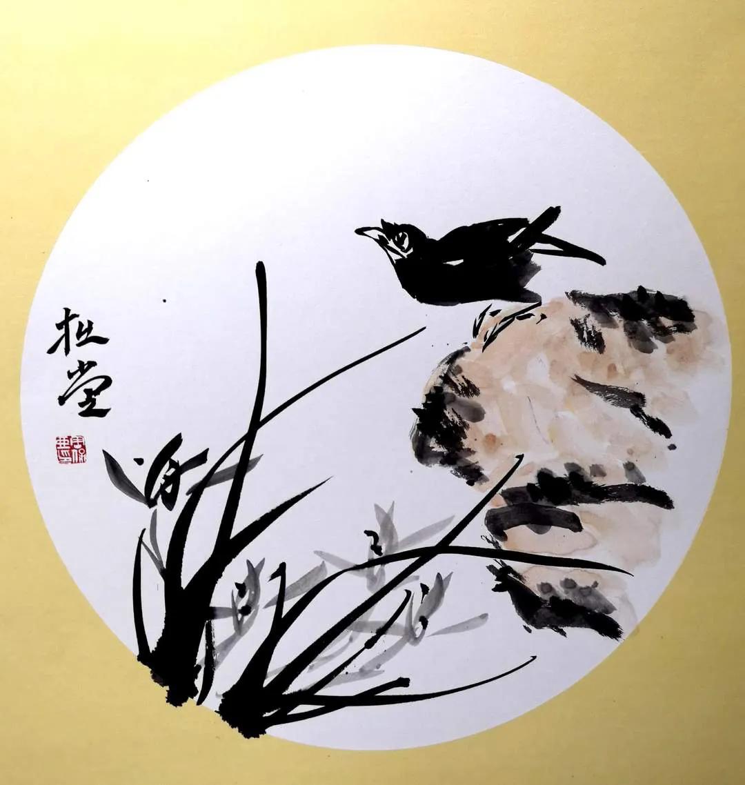 国画写意兰花作品图片欣赏,国画兰花欣赏精品