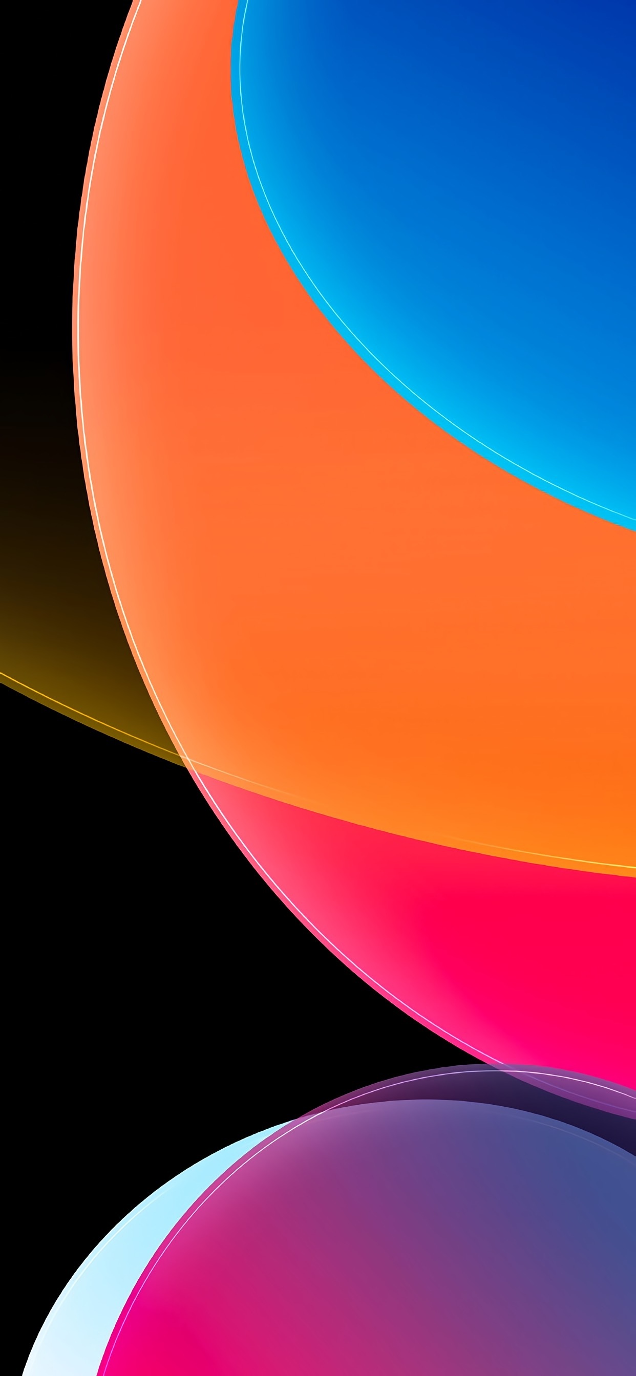 苹果顶级绝美壁纸100张几何图案,仿真曲屏全屏几何立体感壁纸