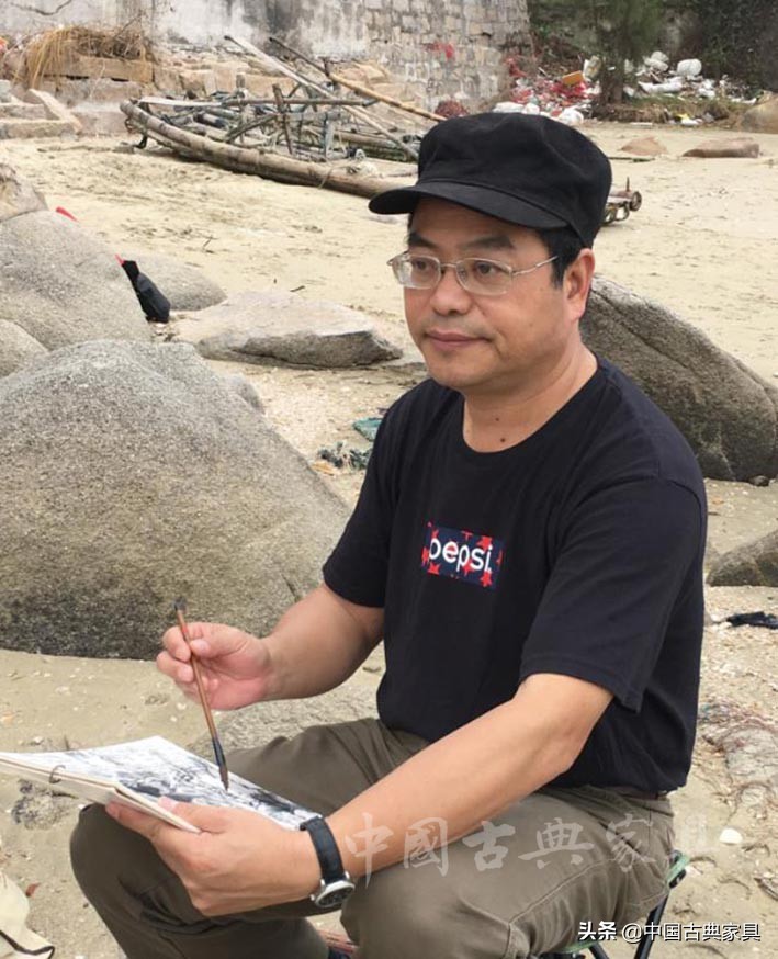 画者张剑：水墨山水写就家园赞歌丨《中国古典家具》2018年3月刊