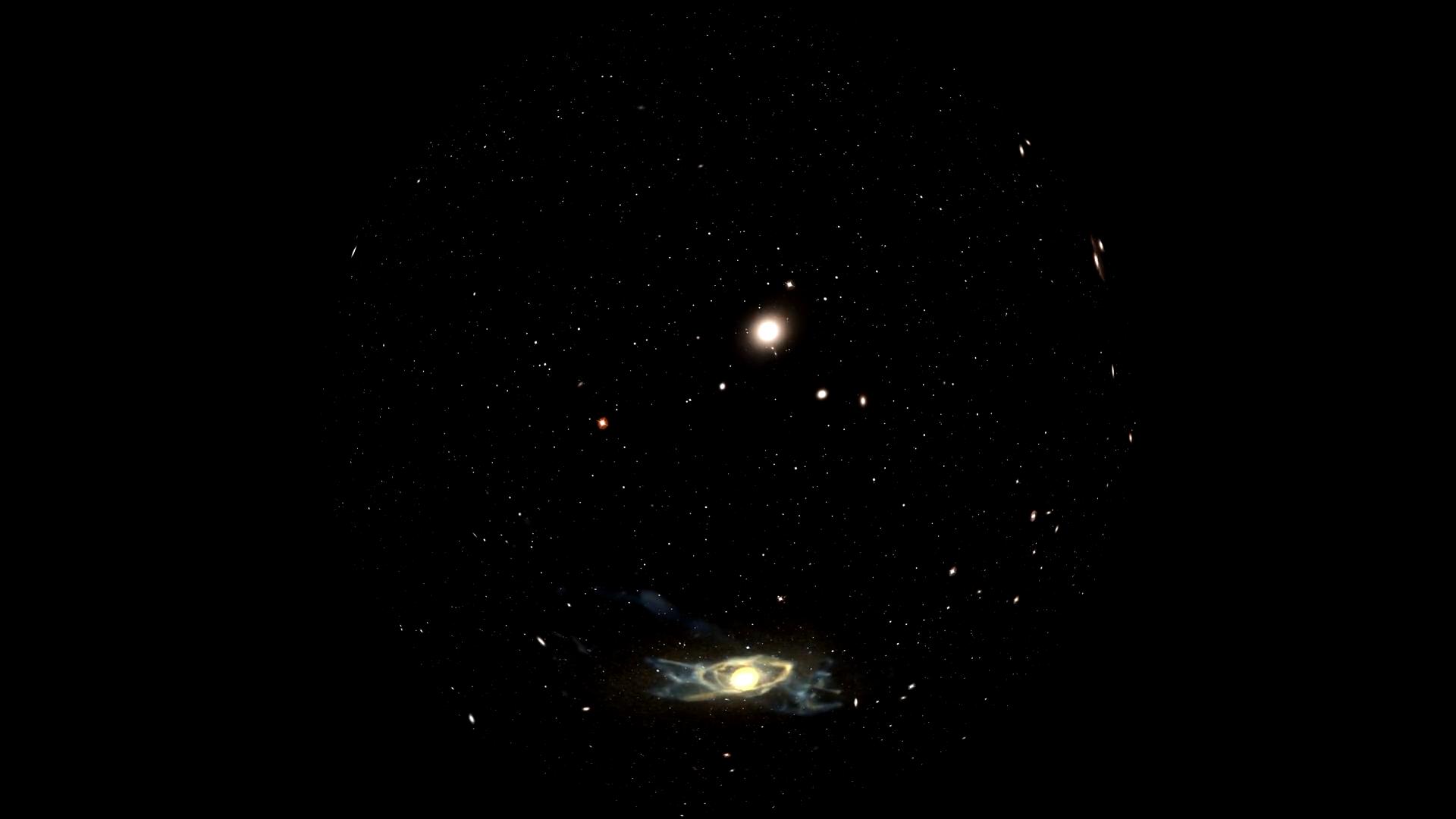 哈勃拍摄到的宇宙银河系视频,哈勃拍到宇宙深空纪念影像