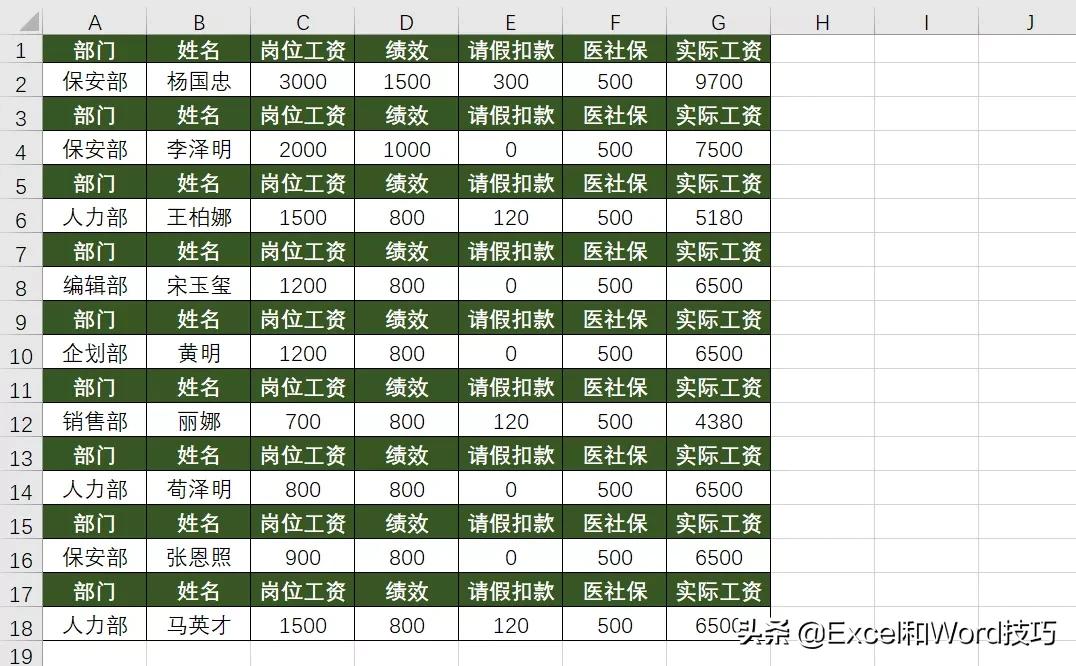 excel怎么给每一页自动添加表头,excel表头三斜线制作并输入文字