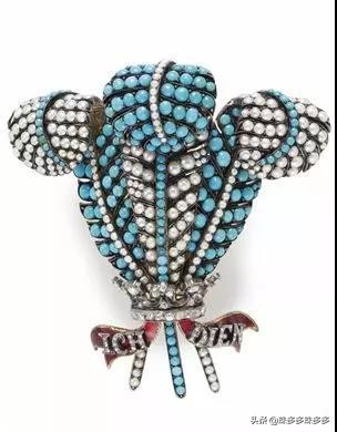 英国王室叶子胸针,威尔士胸针