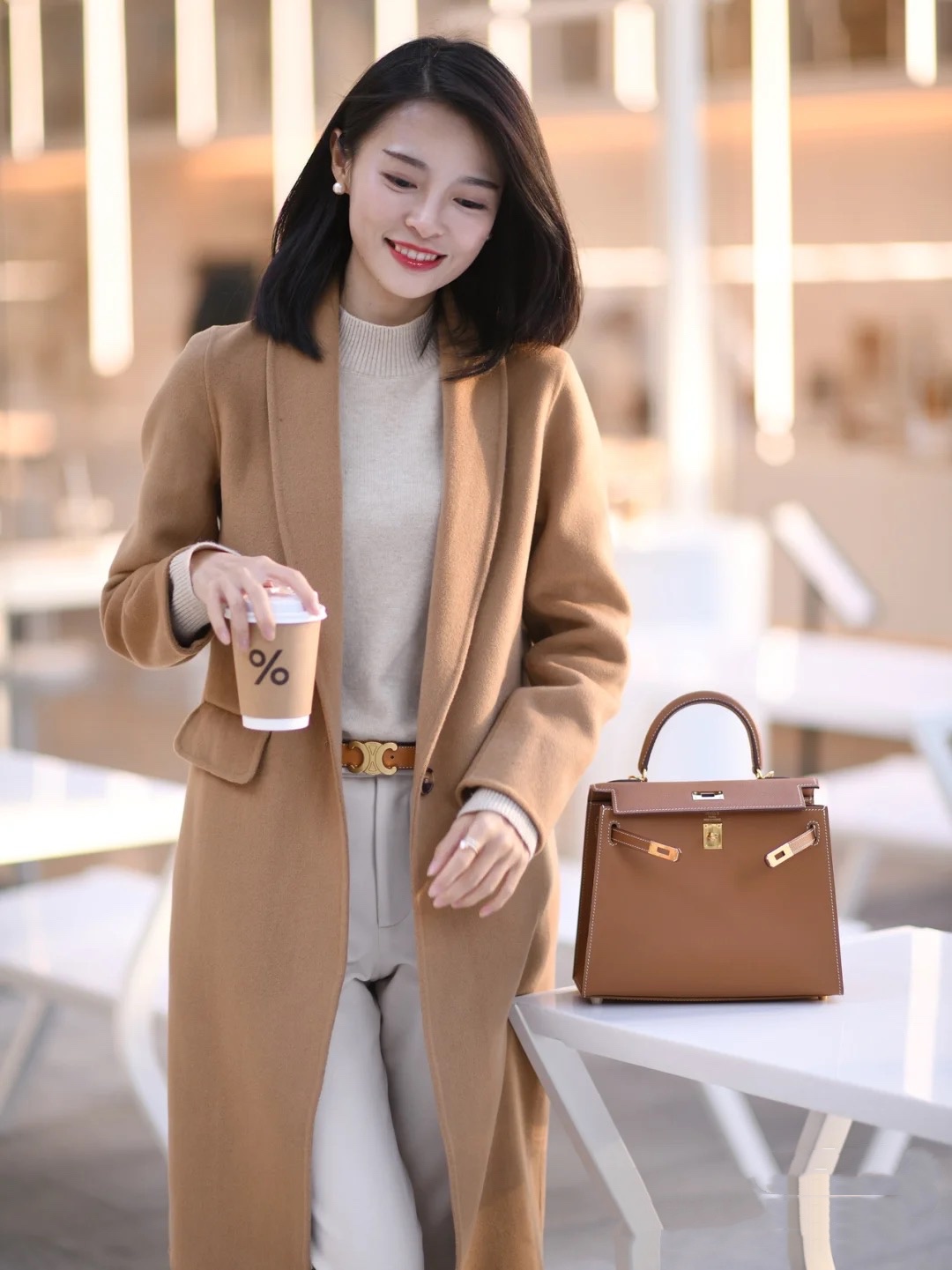 人见人爱大衣,人见人爱的甜美穿搭