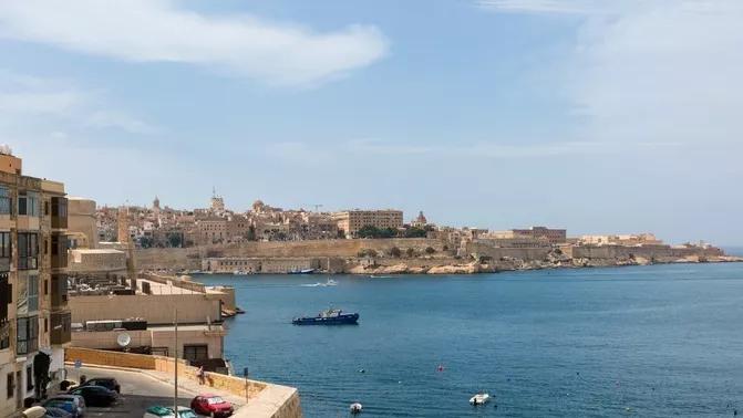 马耳他地中海迷人蓝色海水,地中海明珠马耳他视频