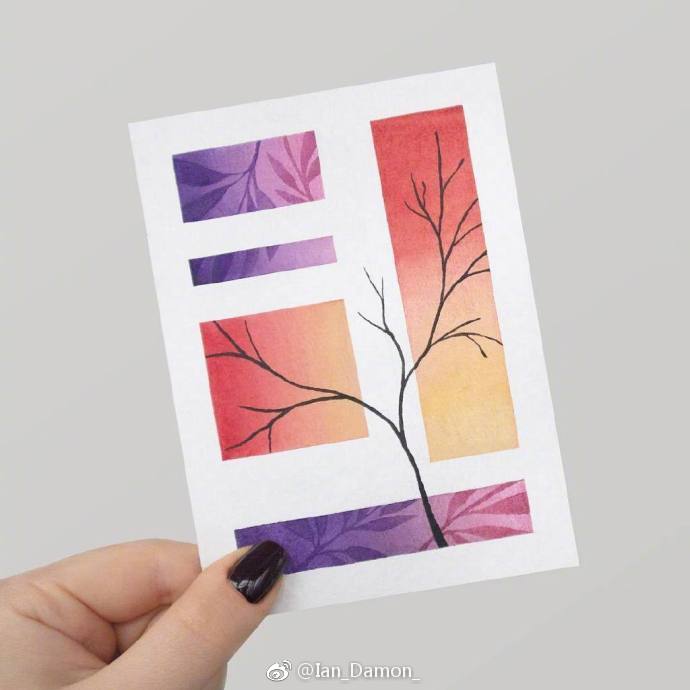 水彩配色卡图片,植物水彩配色大全