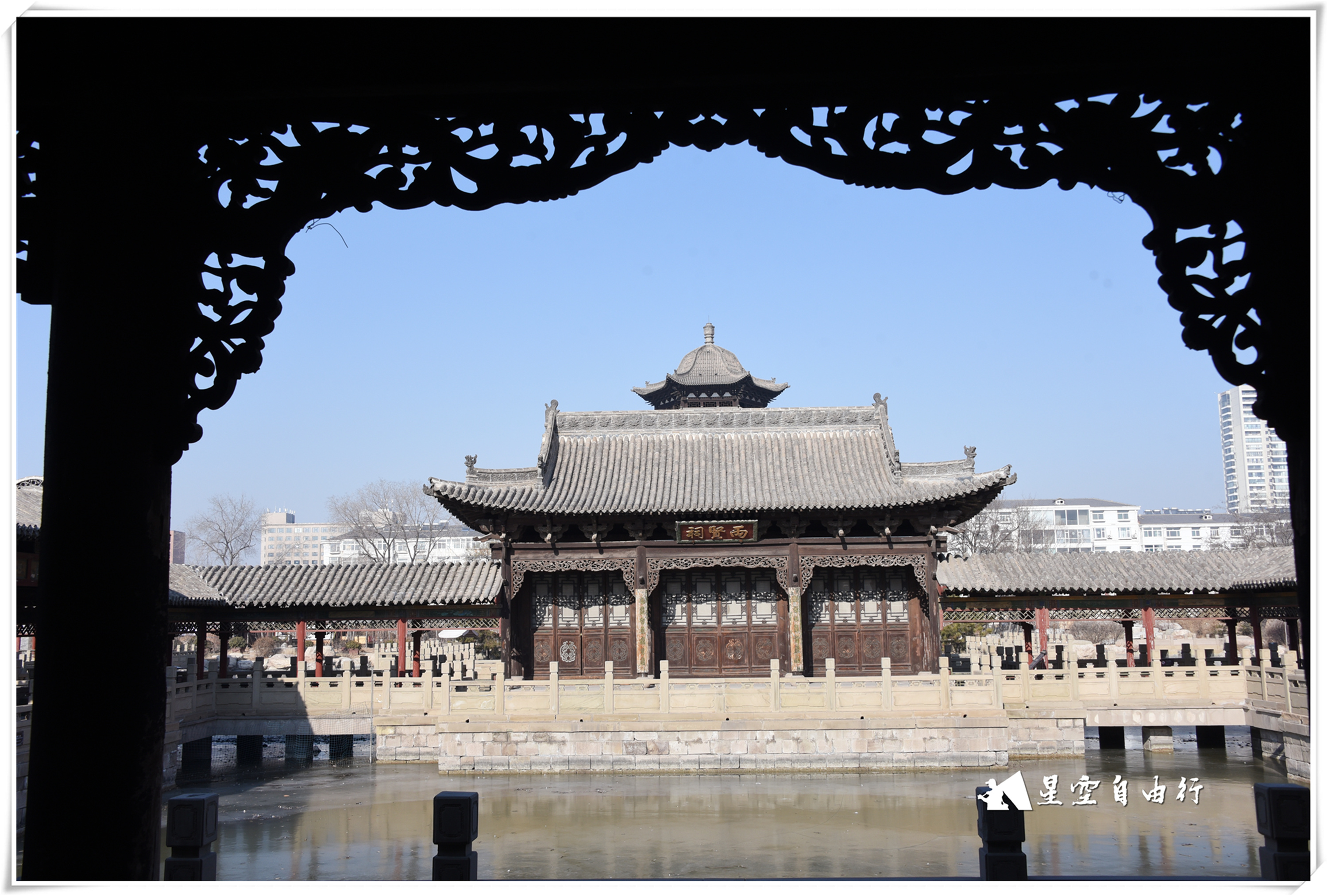 榆次凤鸣书院航拍,榆次老城凤鸣书院