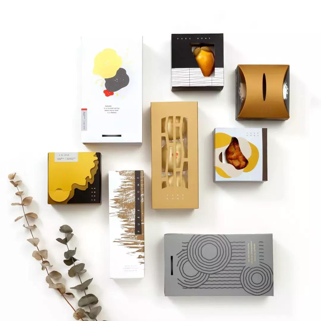 月饼礼盒港风包装设计图,月饼礼盒包装设计