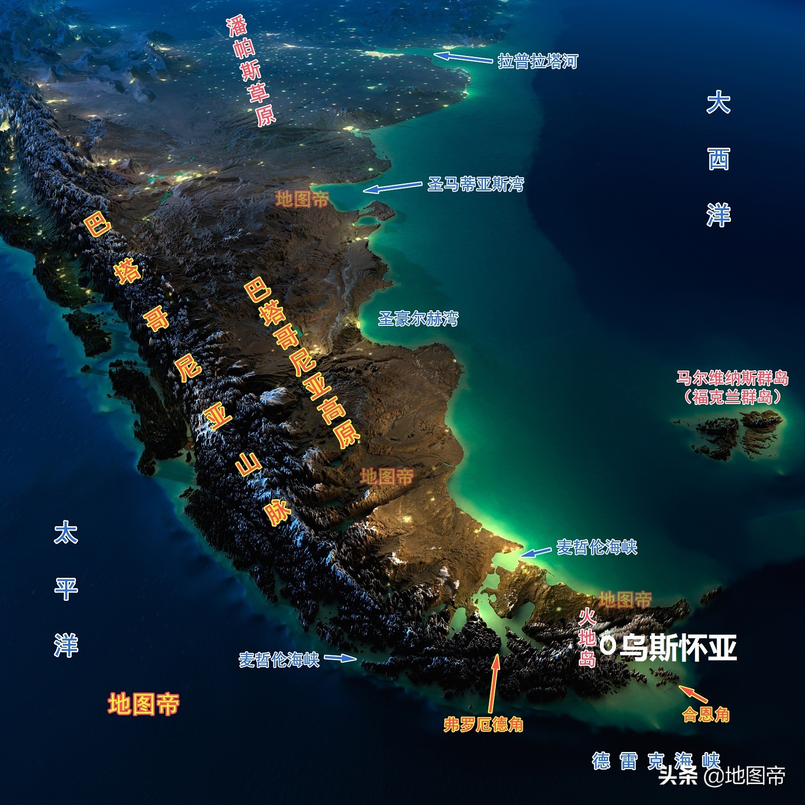 地球上最北、南、东、西的城市分别在哪里?