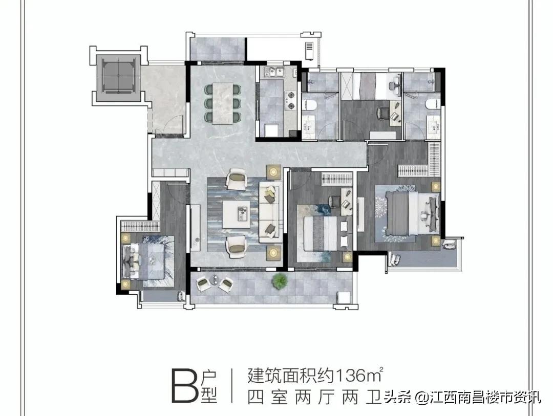 融创赣江府湖景,九龙湖融创江景