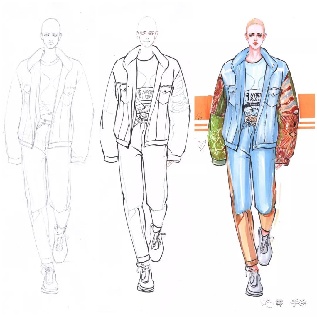 教你画衣服设计图,设计衣服手绘画简单教程整套