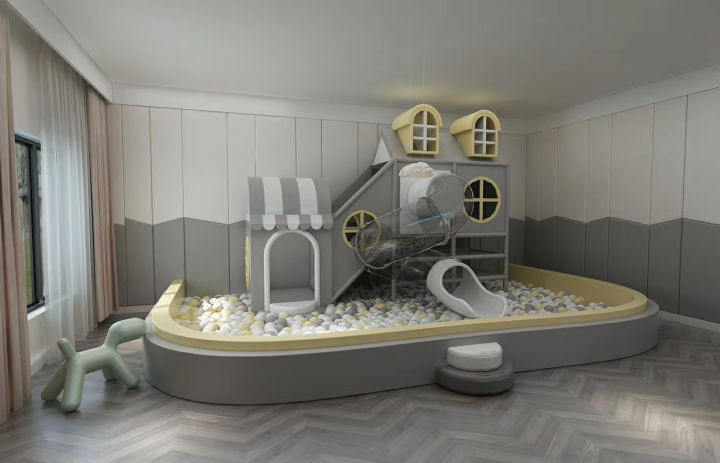 开一个室内儿童乐园小型,室内小型儿童乐园设计效果图
