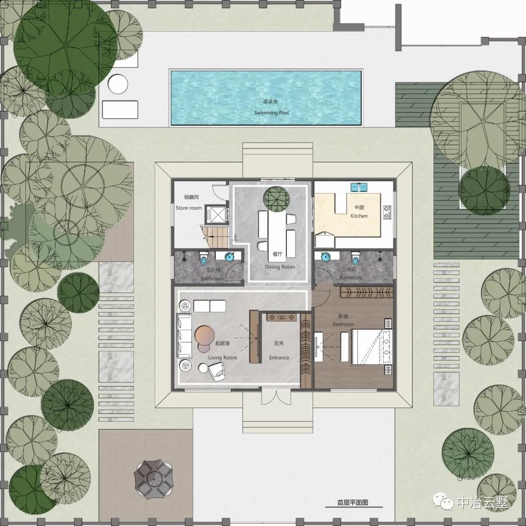 中冶云墅丨枫丹雅樾·美式风格别墅,优雅、悠闲舒适