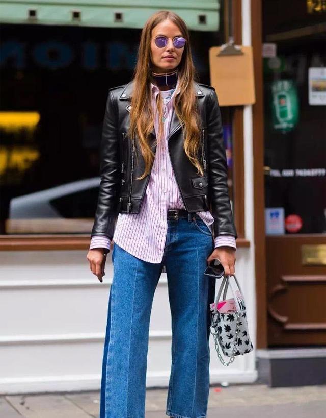 衬衣不想扎到裤子里穿法,长衬衫的多种穿法打结塞裤子