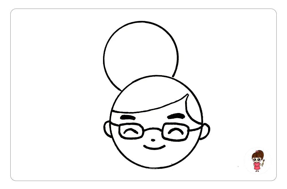 父亲节快乐简笔画配图,父亲节爸爸简笔画简单又帅