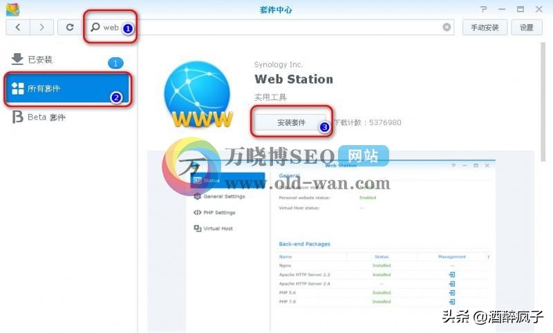 群晖nasdownloadstation设置,群晖webstation套件怎么使用