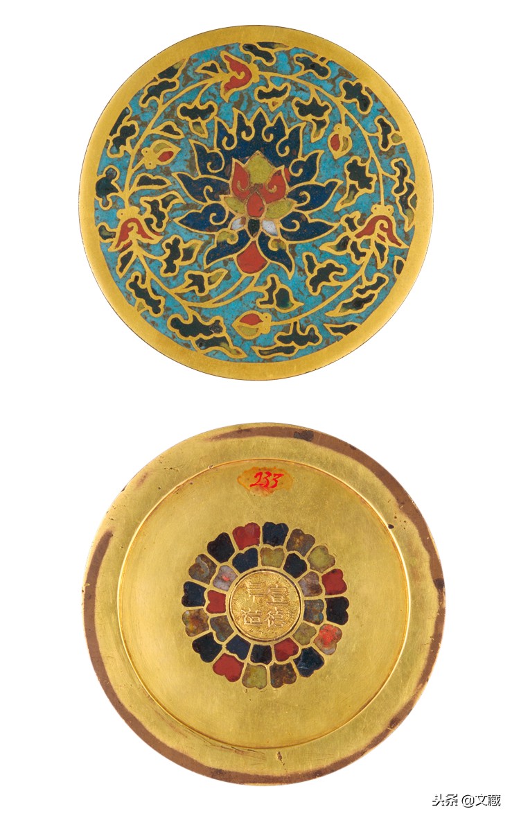 中国传统珐琅工艺技法,明成化掐丝珐琅器特征